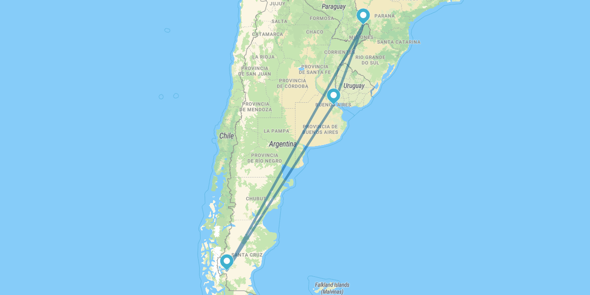 Buenos Aires, Calafate e Iguaçu