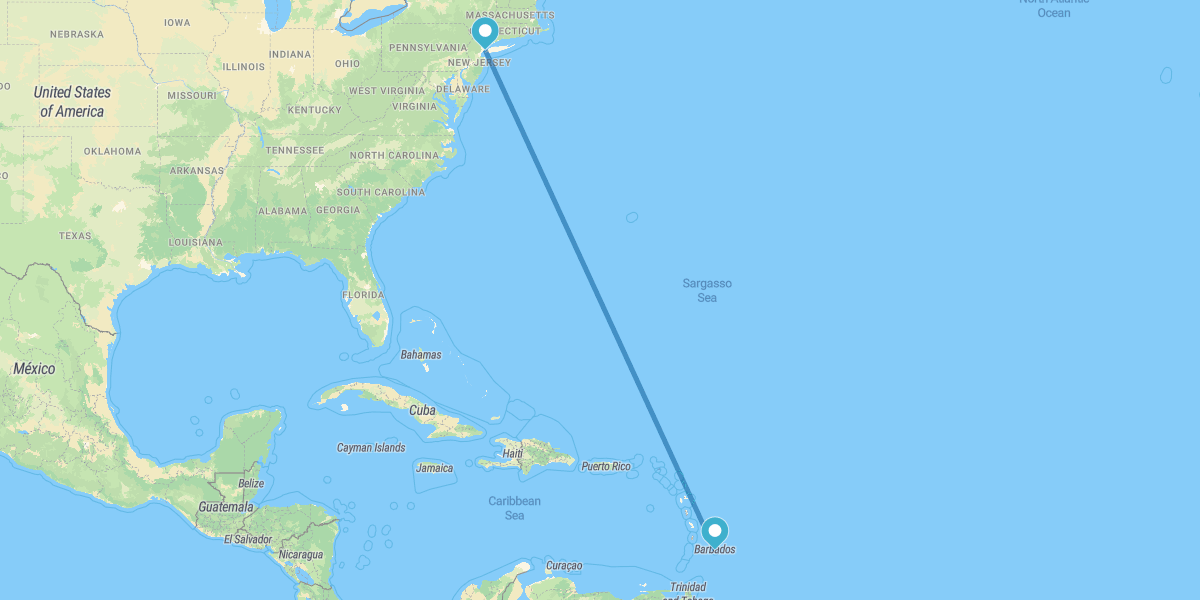 Nova Iorque e Barbados