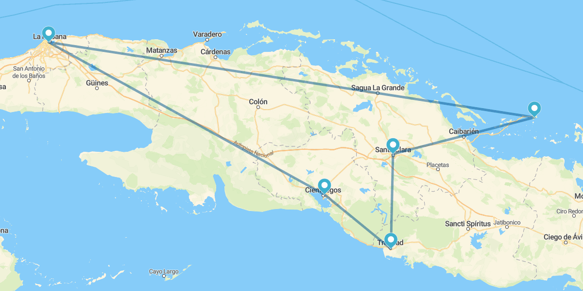 Havana, Cienfuegos, Trinidad, Santa Clara e Cayo Santa Maria