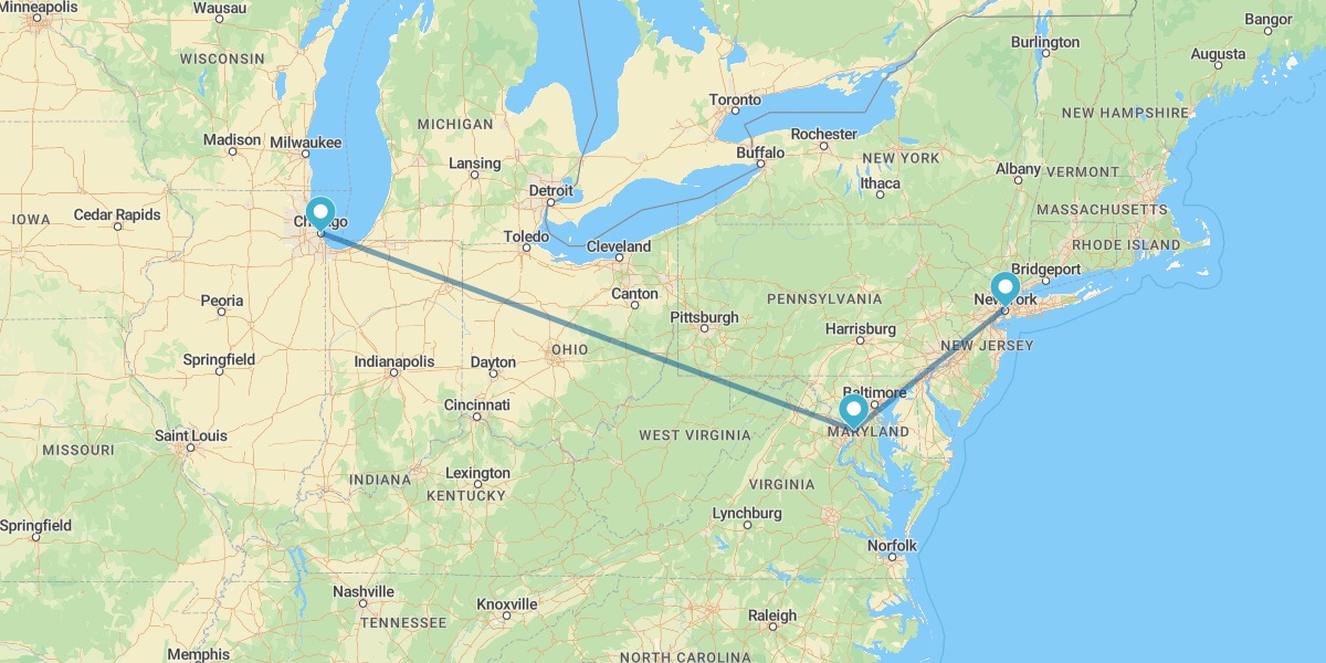 Chicago - Washington DC - Nova York