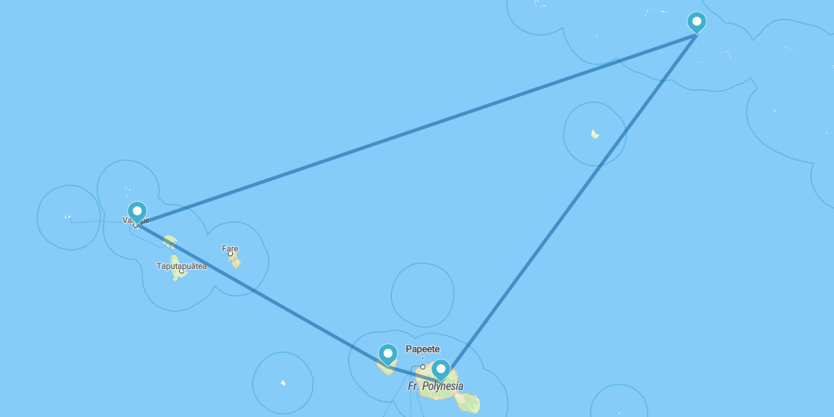 Taiti, Moorea, Bora Bora e Rangiroa