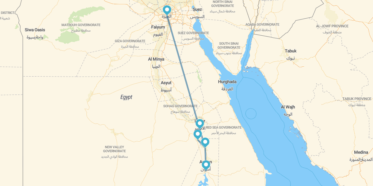 Cairo e Cruzeiro 7 noites