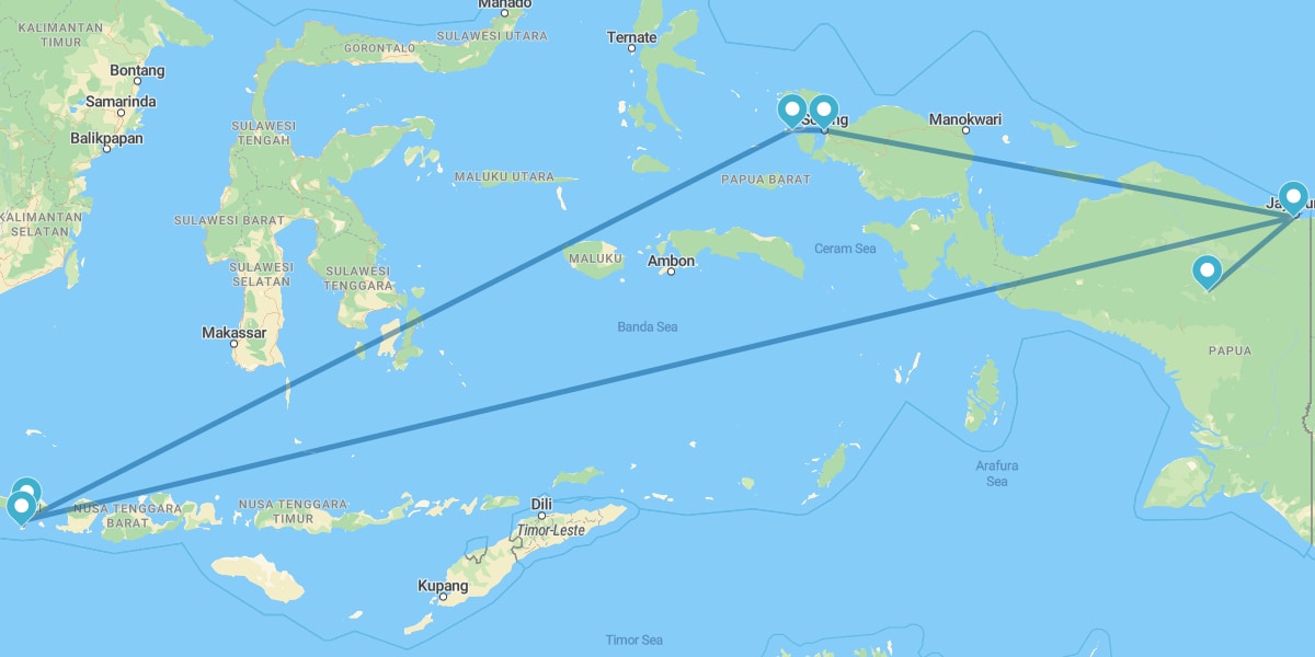 Bali, Papua e Raja Ampat