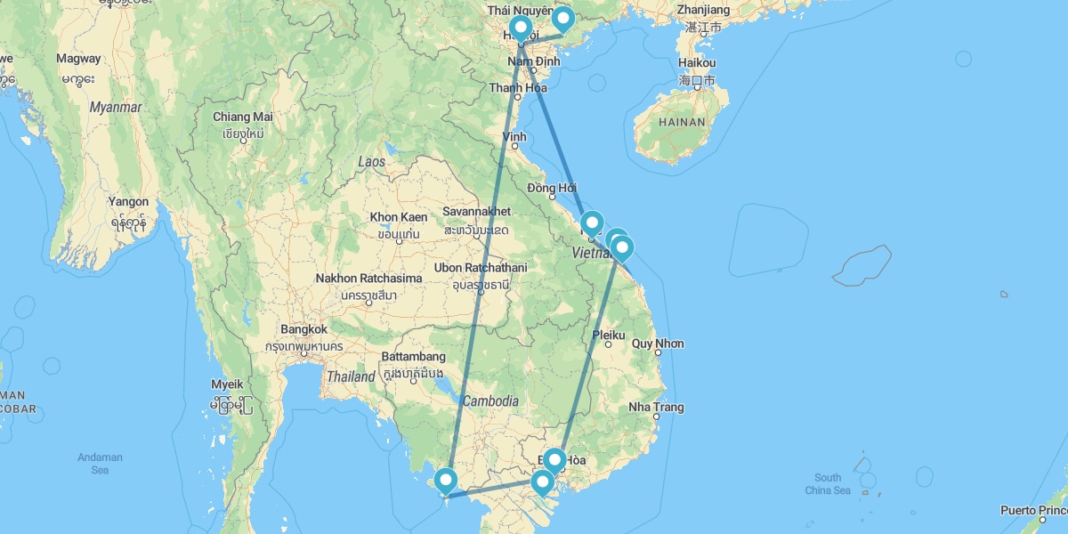 Vietname do Sul ao Norte e Phu Quoc