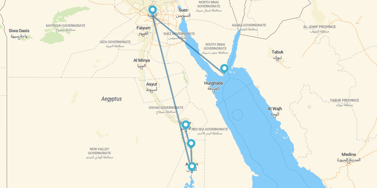 Cairo, Cruzeiro de 4 noites e Sharm El Sheikh