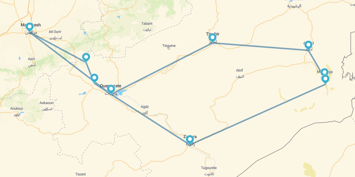 Sul de Marrocos e kasbahs em 4x4