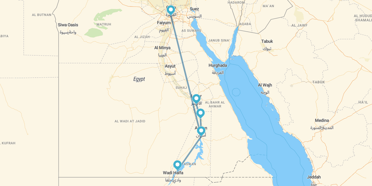 Cairo e Cruzeiro 4 noites de Low Cost com Abu Simbel