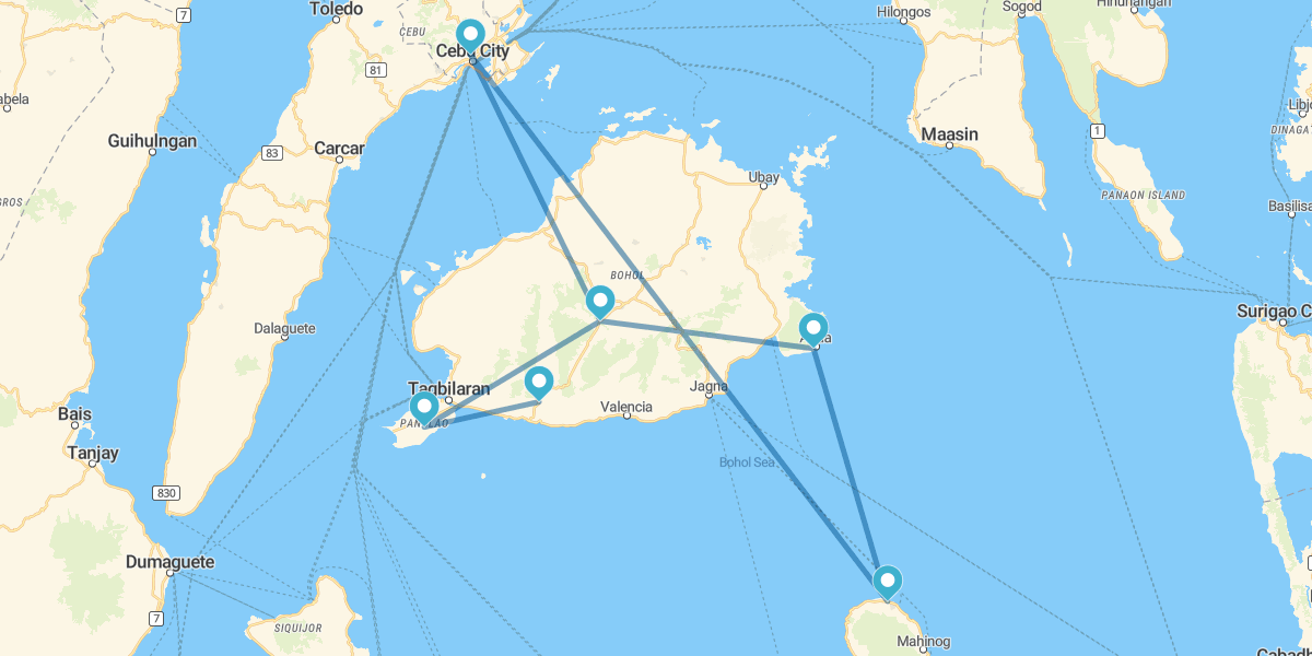 Cebu, Bohol e Camiguin