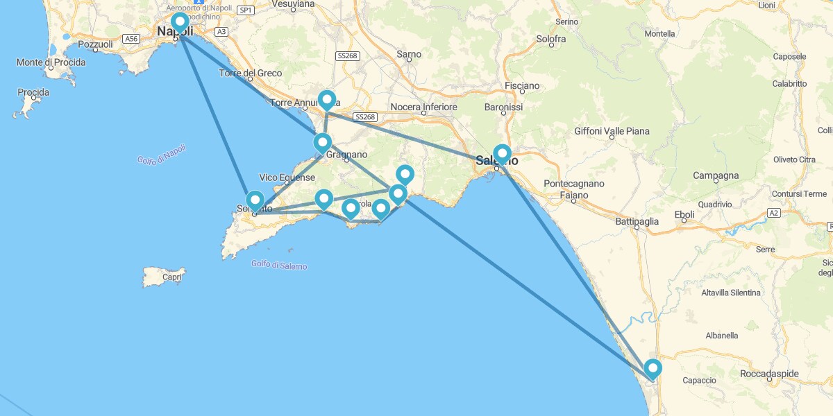 Escapadinha de carro pela Costa Amalfitana