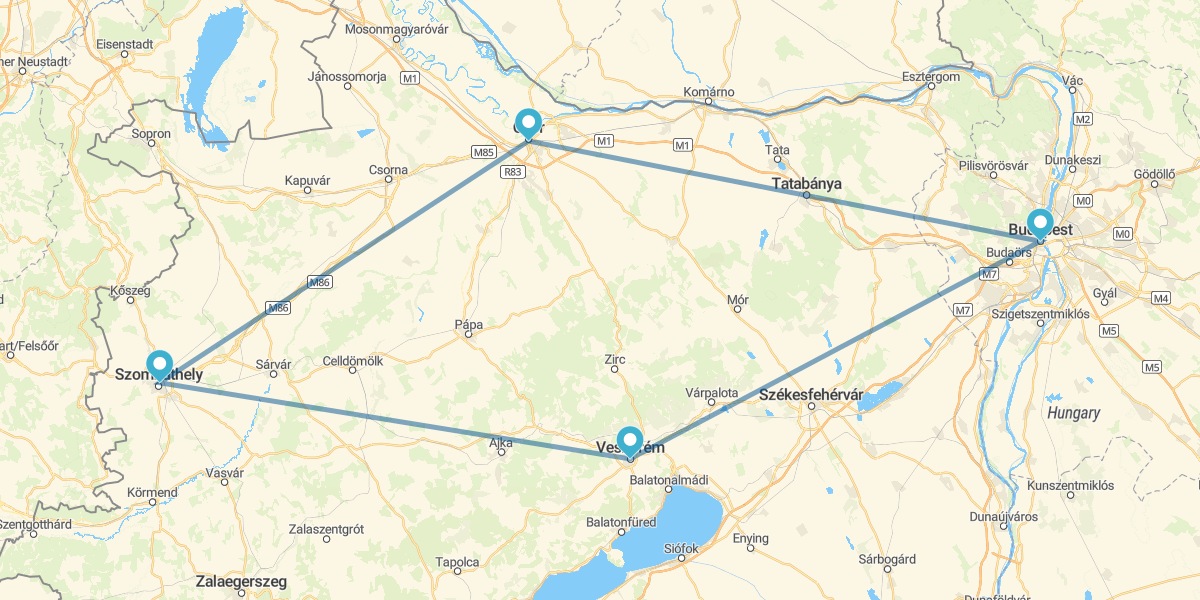 Especial Mercados de Natal de carro em Budapeste e arredores