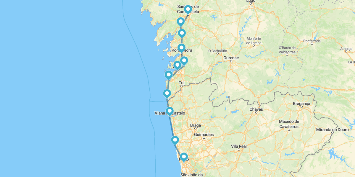 Caminho de Santiago a pé: do Porto a Santiago