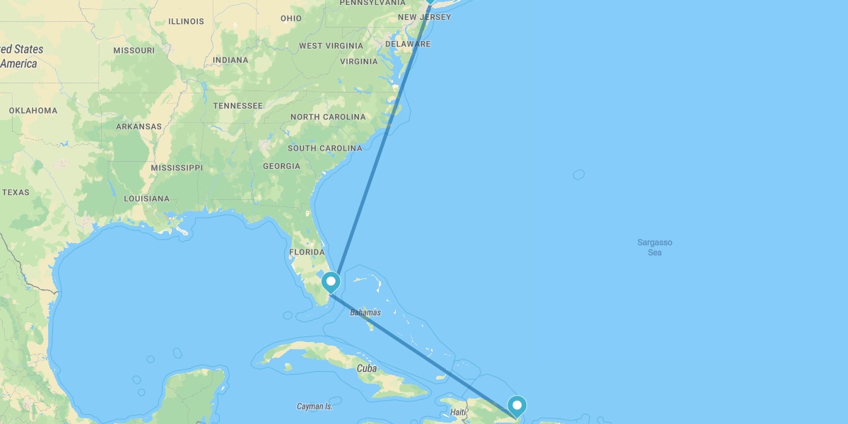 Nova Iorque, Miami e Punta Cana