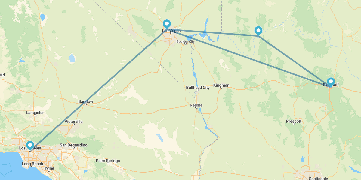 Los Angeles e Las Vegas com Grand Canyon do Colorado