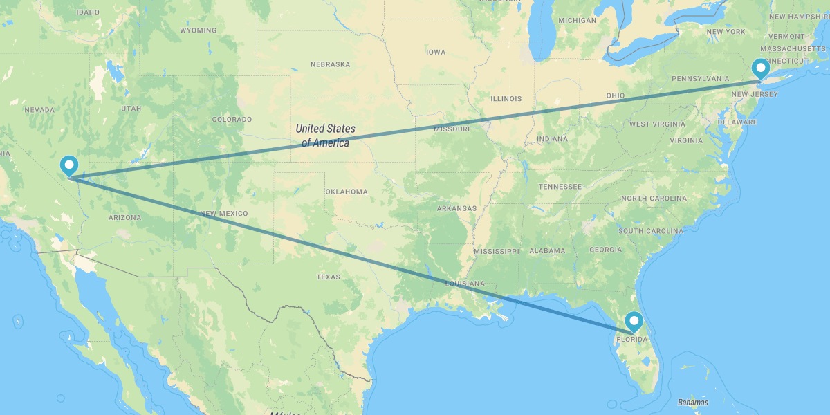 Nova Iorque, Las Vegas e Walt Disney World Orlando