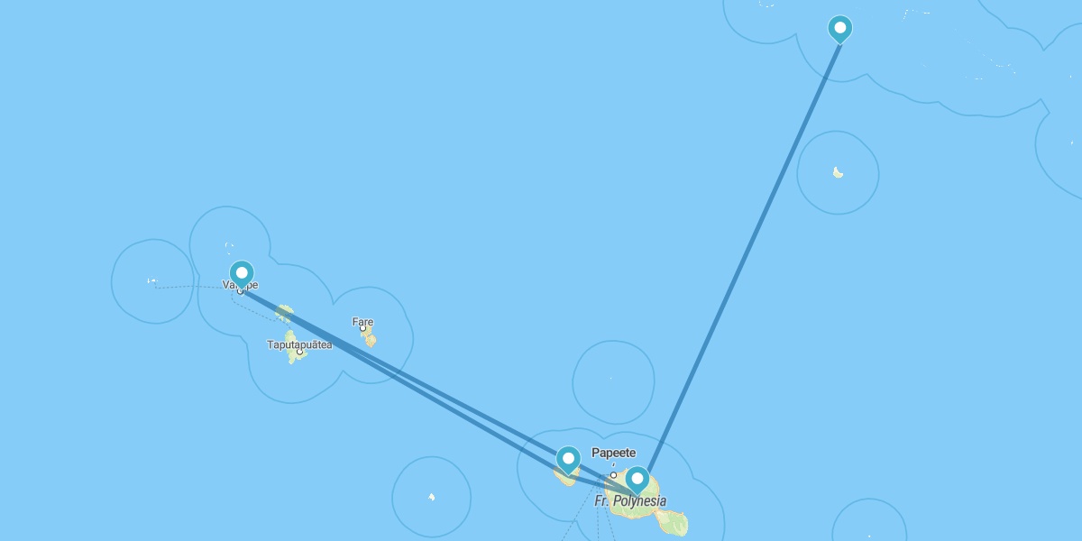 Taiti, Tikehau, Bora Bora e Moorea