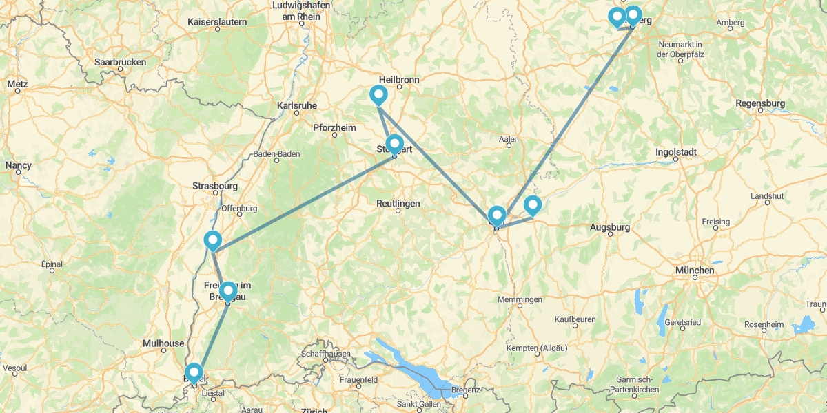 A Grande Rota pelos Parques Temáticos do Sul da Alemanha