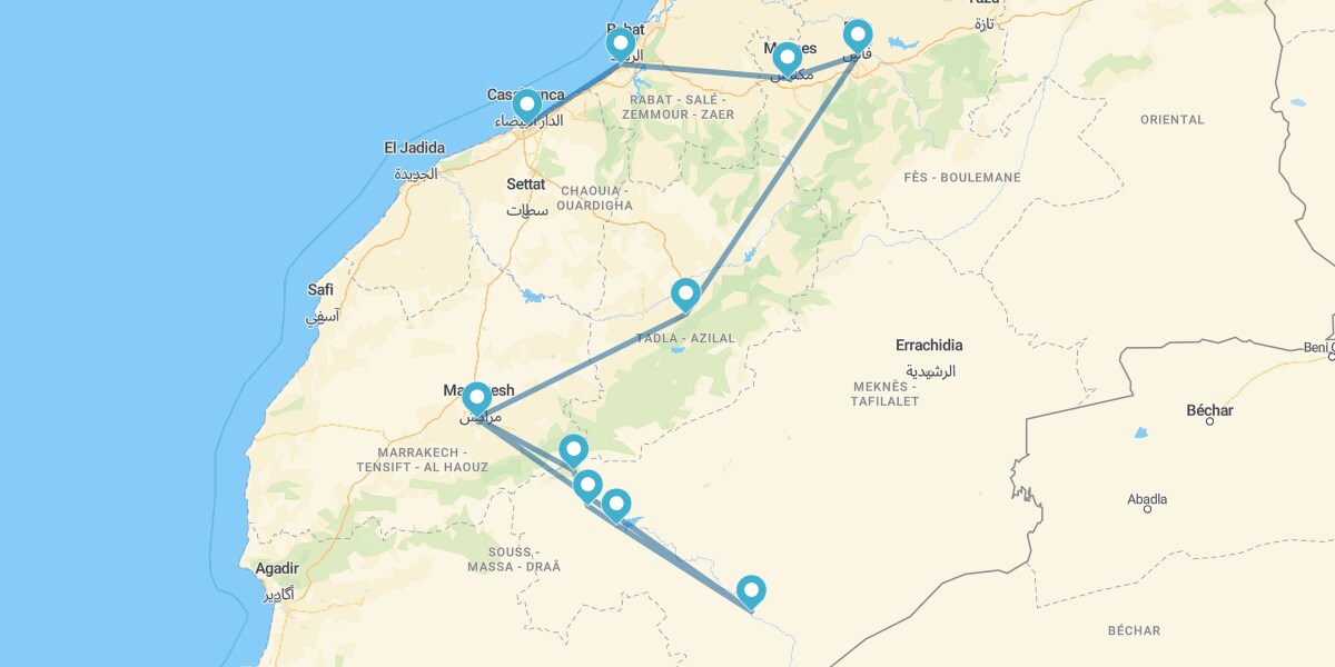 Cidades Imperiais e Deserto