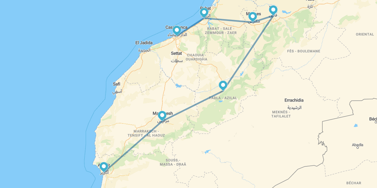 Cidades Imperiais e Agadir