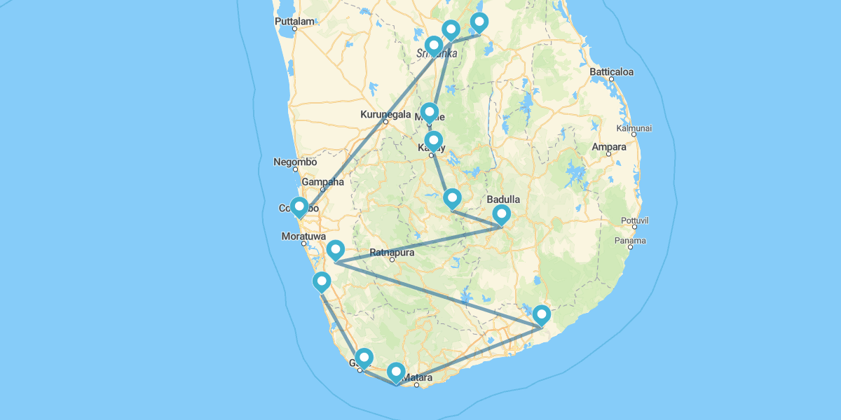 Colombo, Sigiriya, Kandy, Nuwara Eliya e Yala com motorista particular