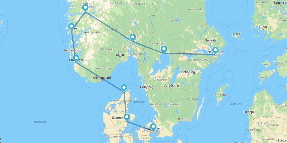 Reiquiavique, Círculo Dourado e Terras do Norte