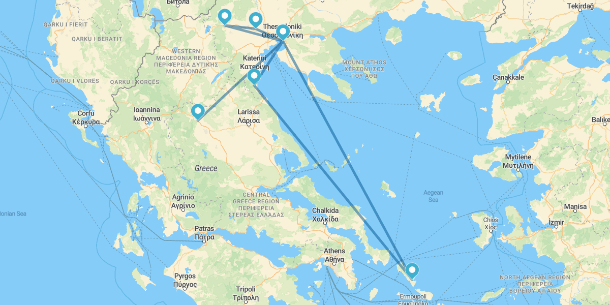 Salónica, Mosteiros de Meteora e Grécia do Norte