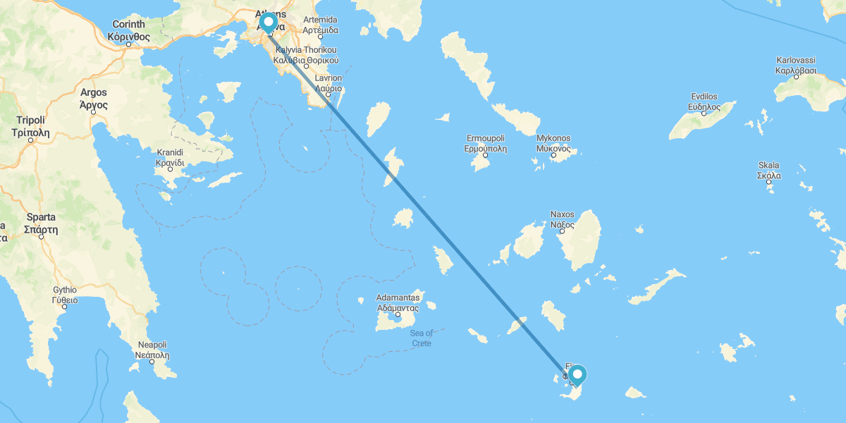 Atenas e Santorini de avião e com carro alugado