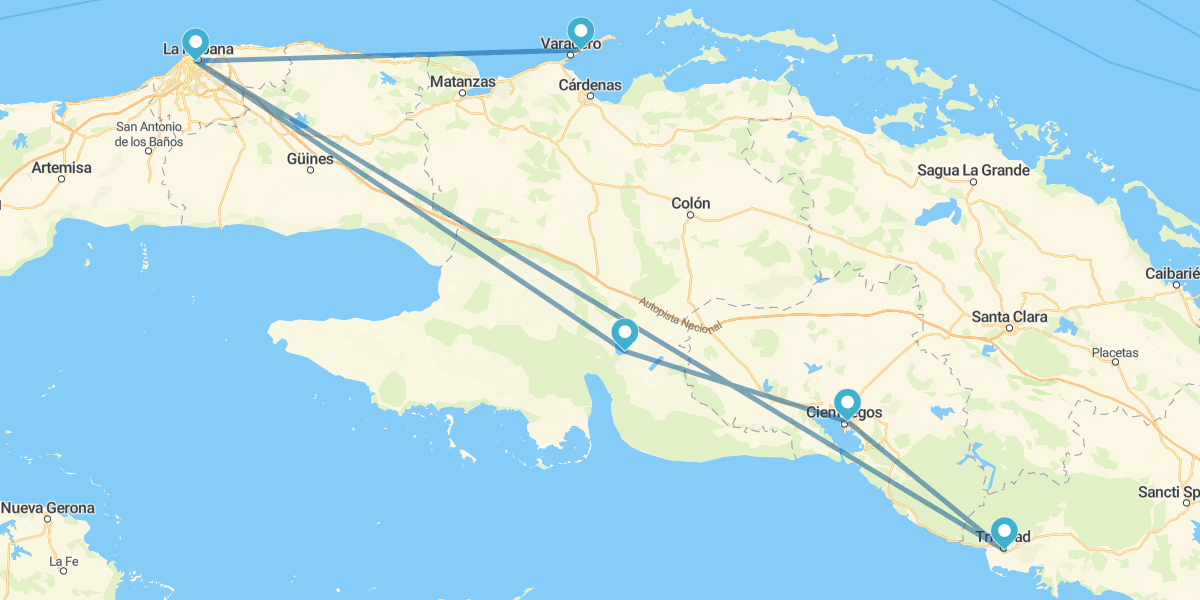 Havana, Cienfuegos, Trinidad e Varadero