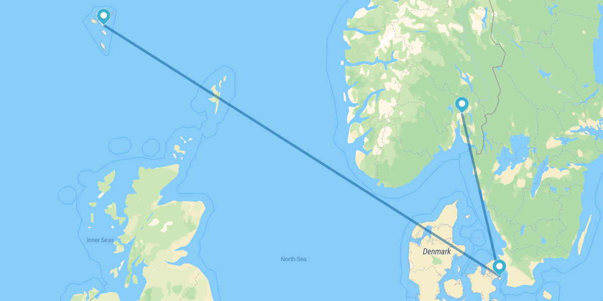 Oslo, Copenhaga e Ilhas Faroé