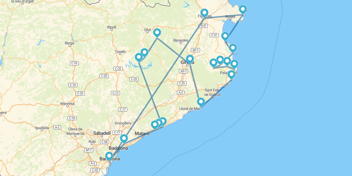 Rota de Figueres a Barcelona. Do Surrealismo ao Modernismo. O Grand Tour da Catalunha (ETAPA 5)