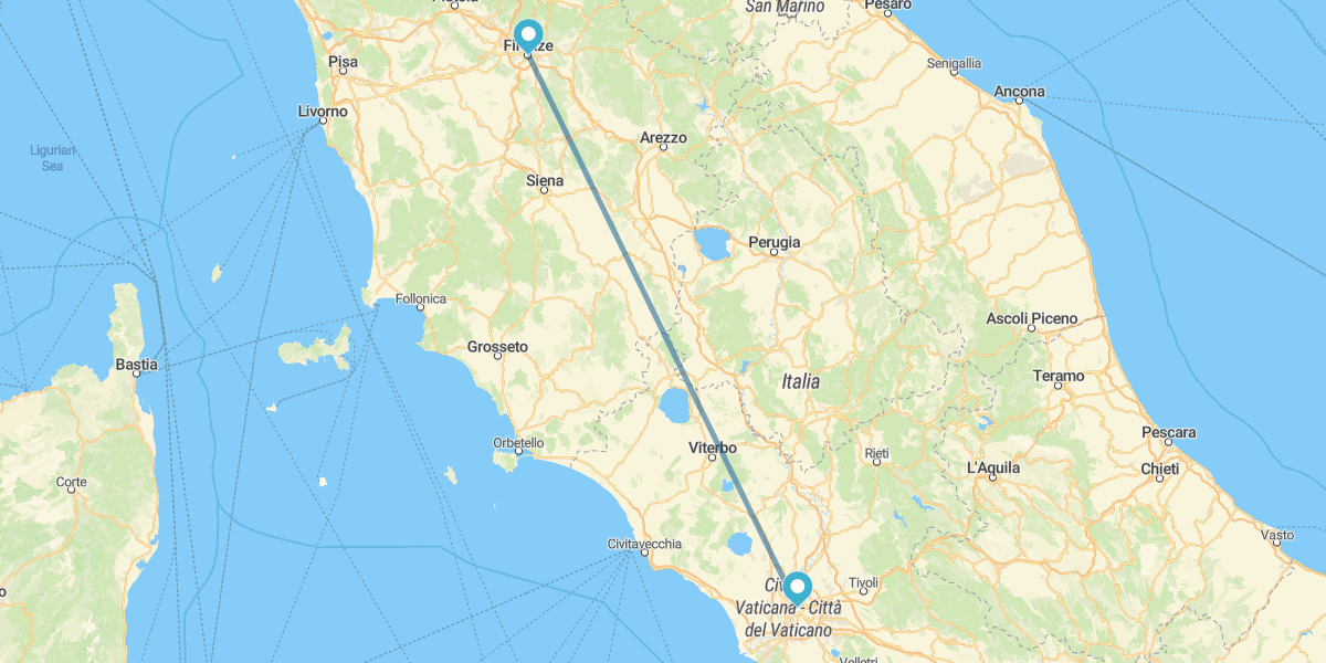 Florença e Roma em autocarro