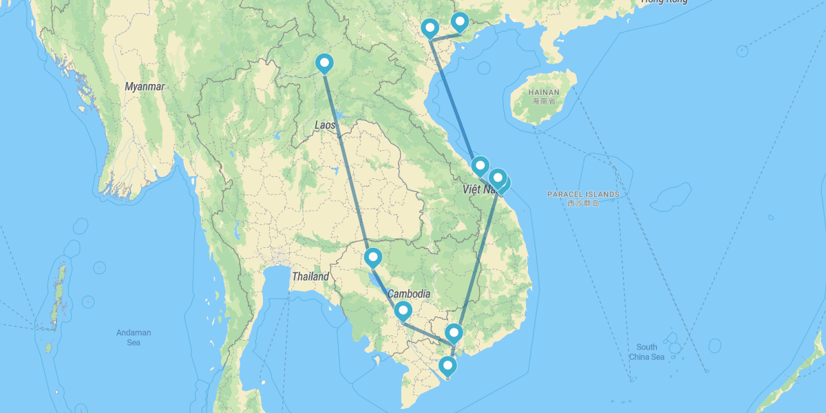 Rota clássica da Indochina