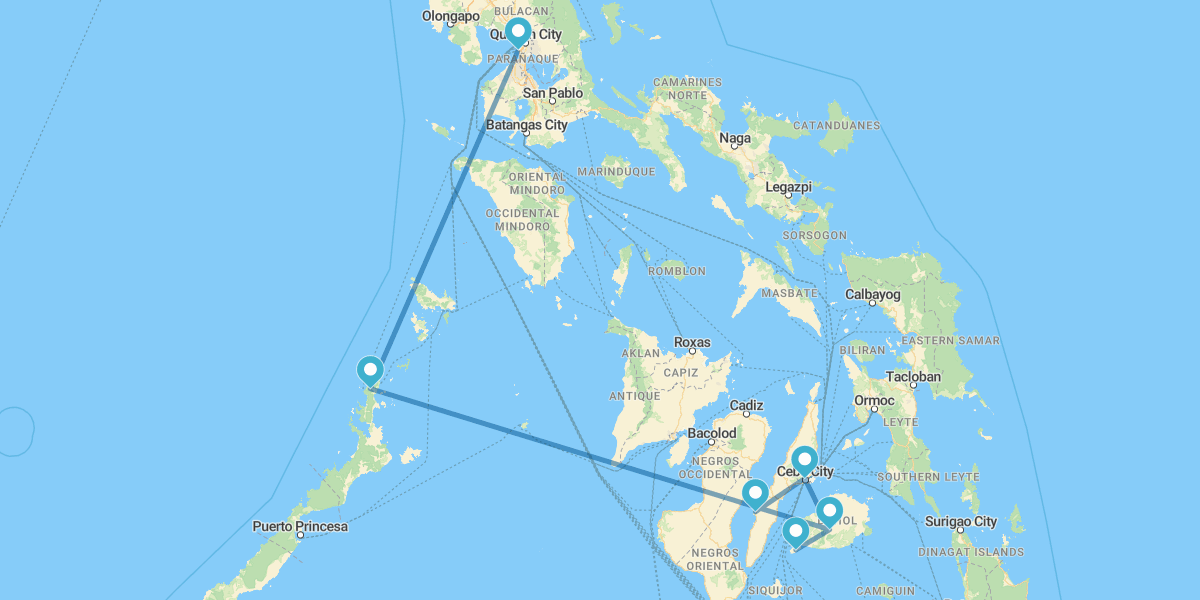 Cebu, Moalboal, Bohol e El Nido