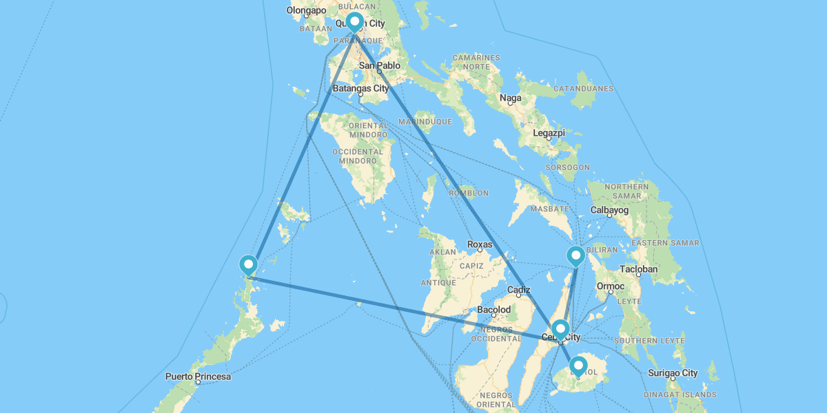 Manila, El Nido, Bohol e Malapascua