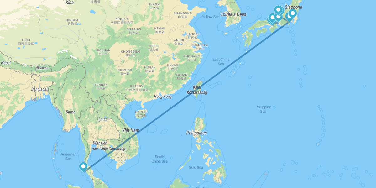 Do Sul ao Norte do Japão com guia em português e Phuket