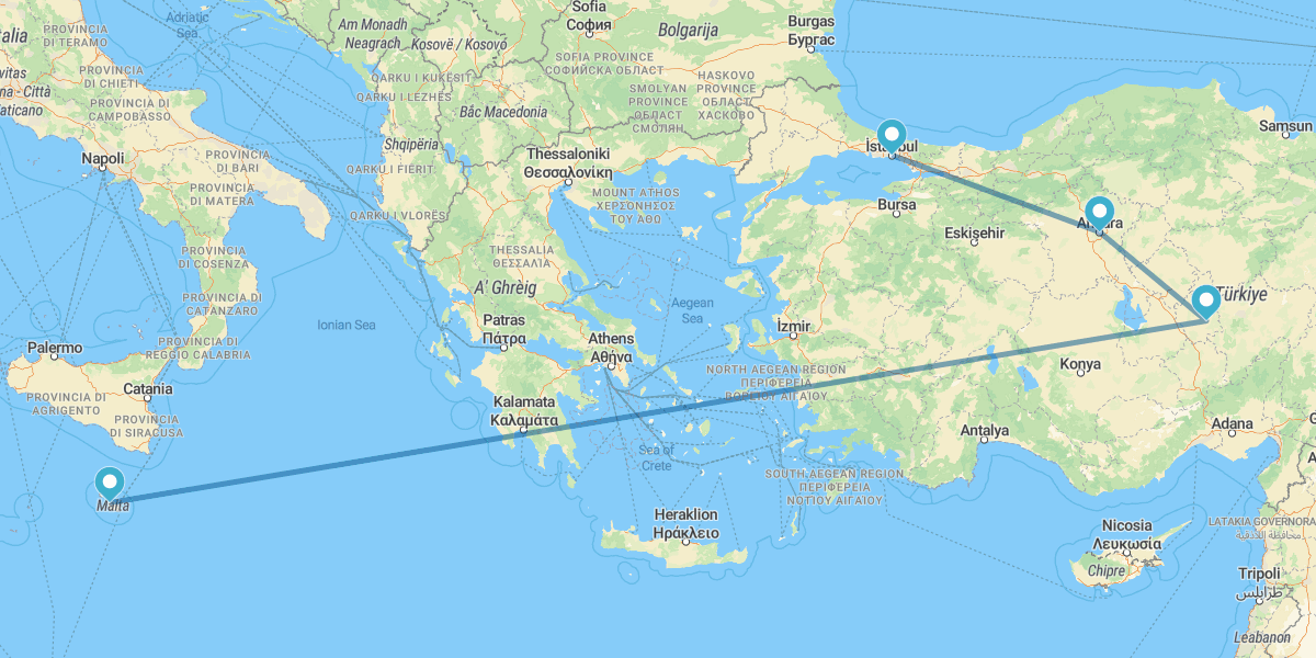 Istambul, Ancara e Capadócia mais Malta