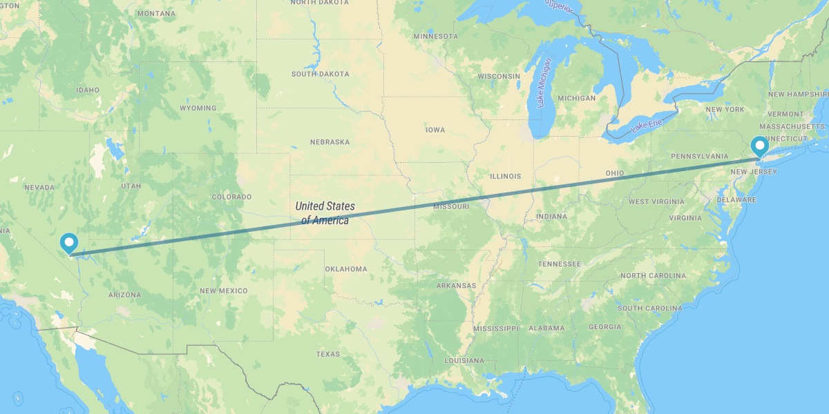 Las Vegas e Nova Iorque