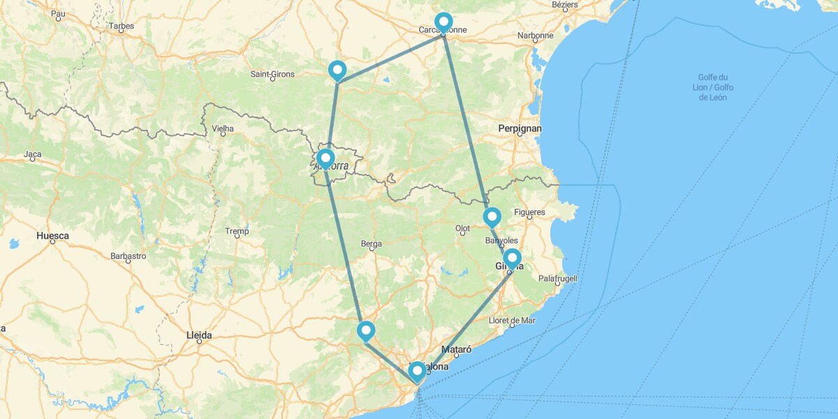 Catalunha, Sul de França e Andorra