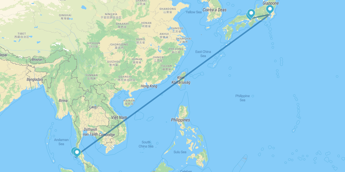 Osaka, Quioto, Tóquio, Phuket e Phi Phi