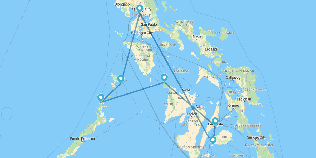 Manila, Panglao, Cebu, Ilha de Boracay, El Nido e Coron