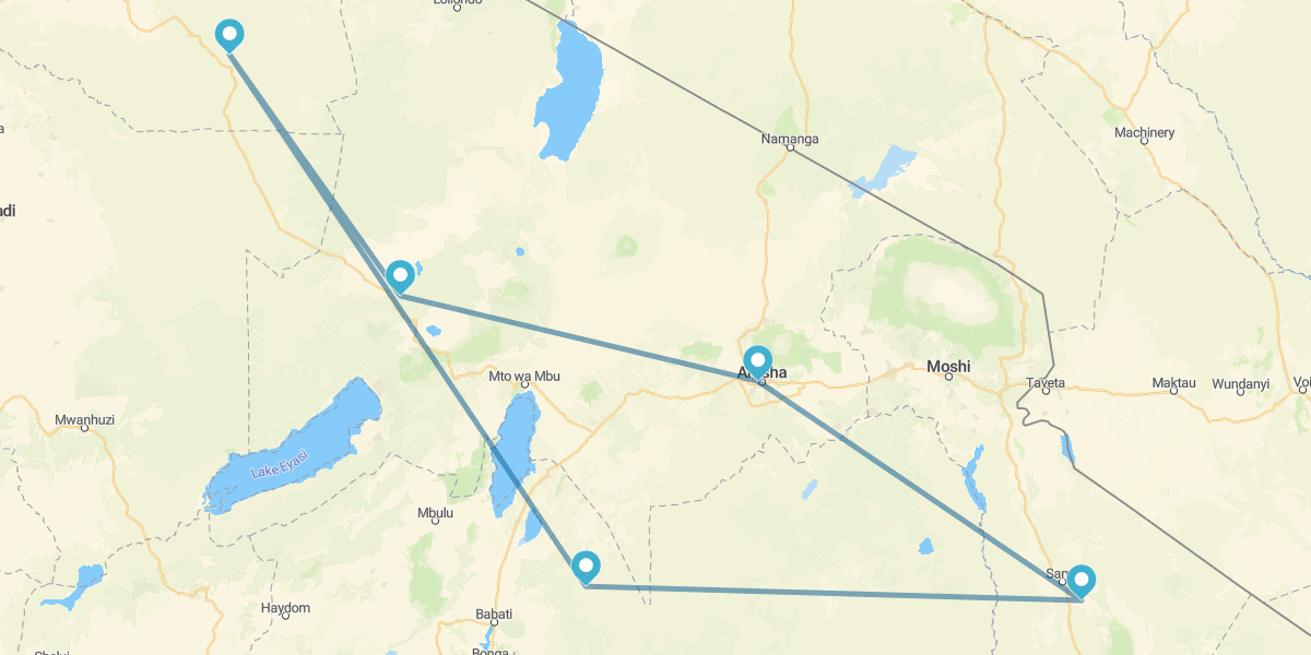 Arusha, Kilimanjaro, Tarangire, Serengeti e Ngorongoro