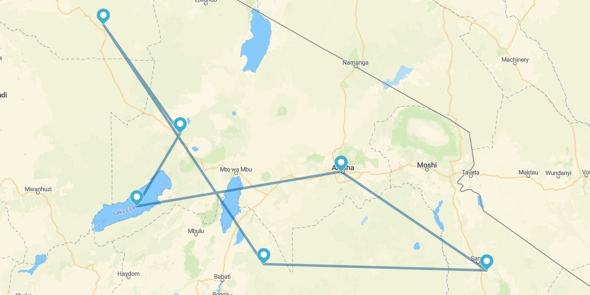 Arusha, Kilimanjaro, Tarangire, Serengeti, Ngorongoro e Lago Eyasi