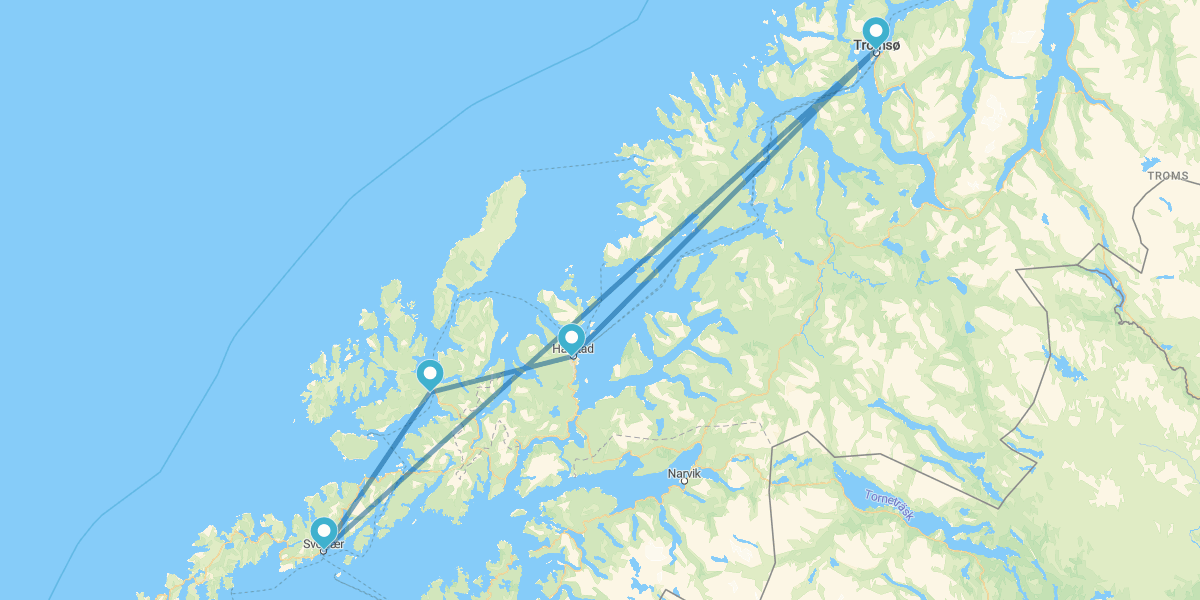Especial Semana Santa Aurora Boreal em Tromsø e nas Ilhas Lofoten