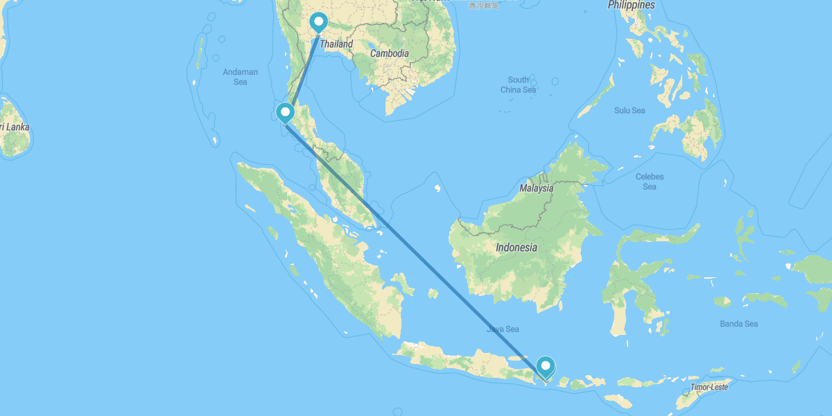Banguecoque, Phuket, Ubud e Praias do Sul de Bali