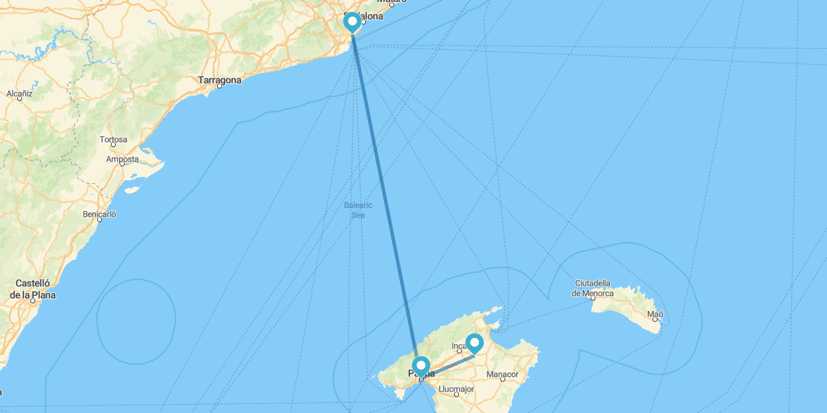 Barcelona e Maiorca com transfers e carro alugado