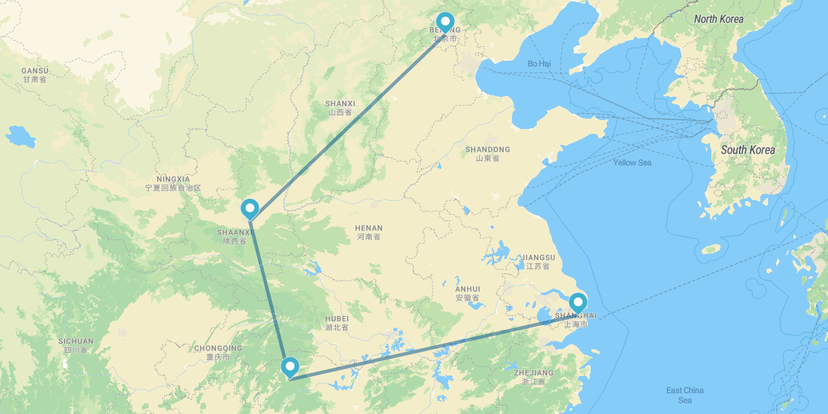 Pequim, Xi’an, Zhangjiajie e Xangai