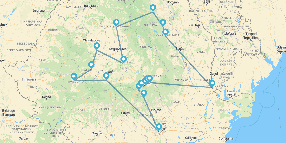 De Bucareste a Sibiu