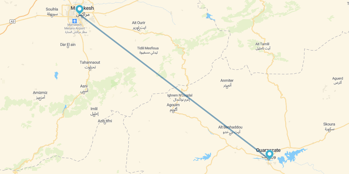 Marraquexe e Ouarzazate em Riads