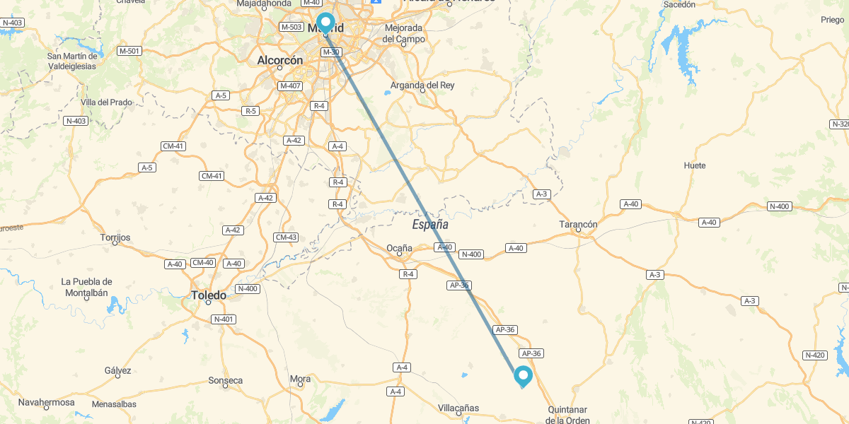Madrid e Paradores de Castela-Mancha com carro de aluguer