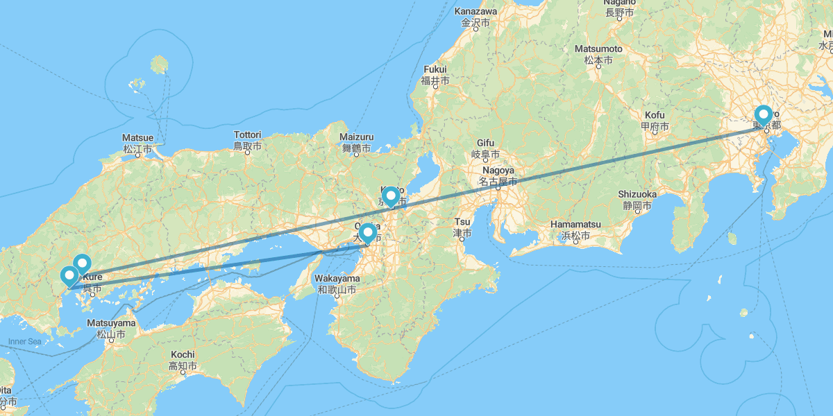 Tóquio, Quioto, Hiroshima, ryokan em Miyajima e Osaka