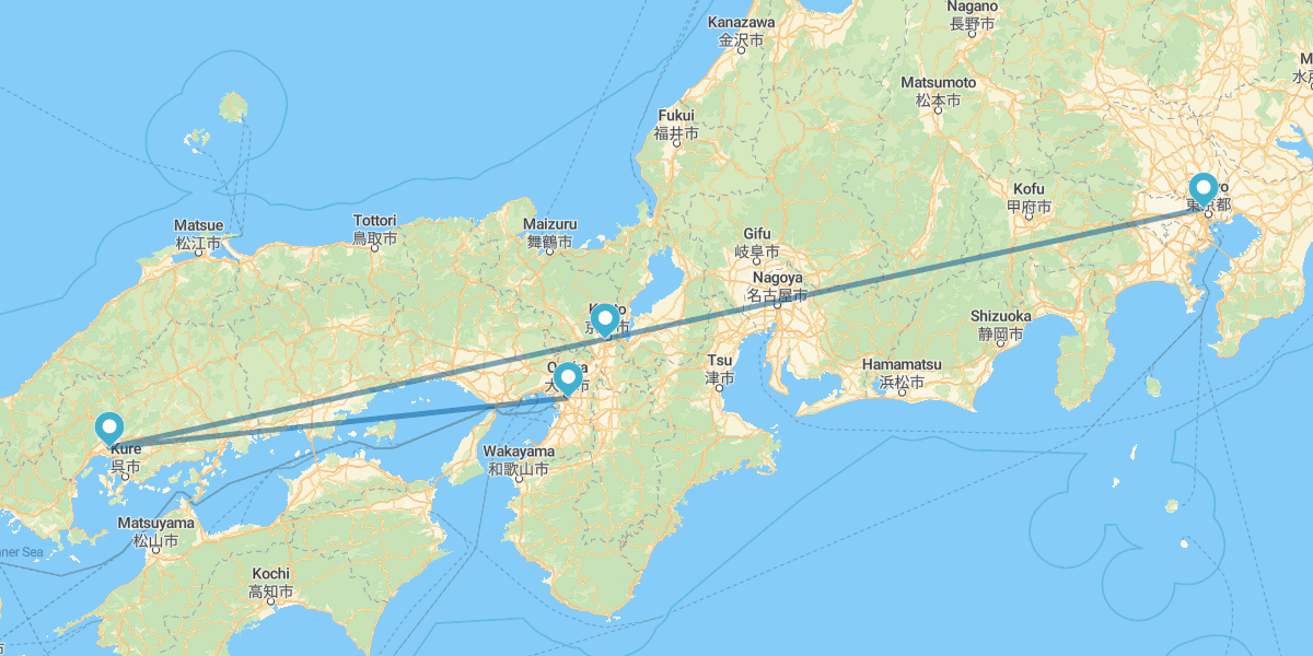 Tóquio, Quioto, Hiroshima e Osaka